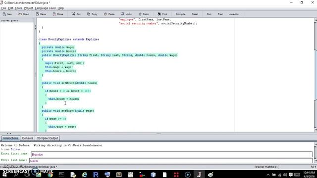 72029 HourlyEmployee Java MyProgrammingLab Walkthrough and Answer (Part 2 of 2) смотреть онлайн