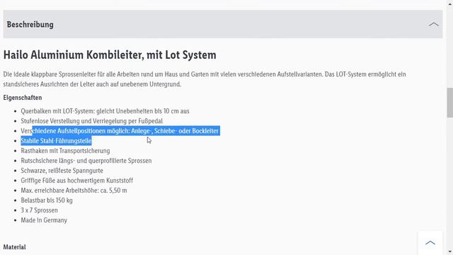 Hailo Aluminium Kombileiter, Leiter mit Lot System Lidl Angebot ab Do 20 Okt 2022 смотреть онлайн