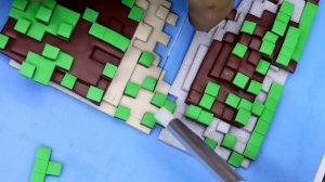 Лепим МАЙНКРАФТ ОСТРОВ из Полимерной глины, Лепка шоу