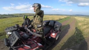 Квадроцикл 200 кубов на маршруте с 750 кубовыми 80 км, Паша - Прохват