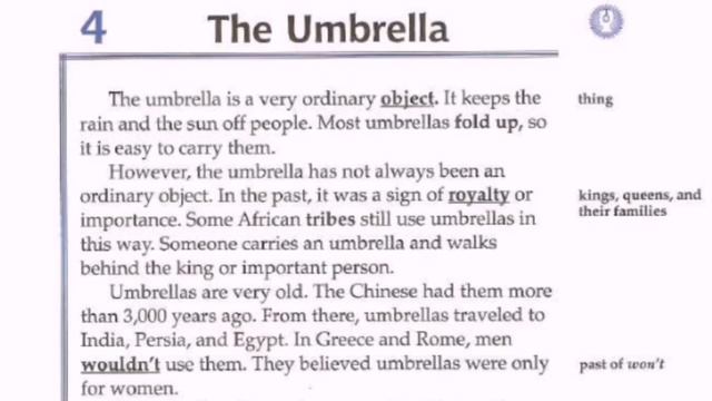 " Thoughts & Notions " | Unit 1 - Lesson 4 | The Umbrella смотреть онлайн