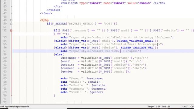 PHP Fundamentals Part - [32] : URL/E-mail validation using php смотреть онлайн