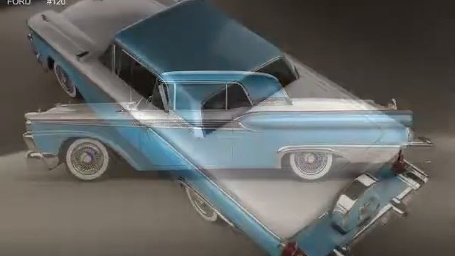 3D Model Ford Fairlane 500 Galaxie Skyliner 1959 At 3DExport.com