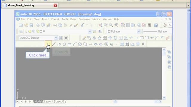AutoCAD Tutorial: Line - 2 way learning tutorials смотреть онлайн