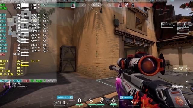 Ryzen 5 5600H + RX Vega 7 = VALORANT смотреть онлайн