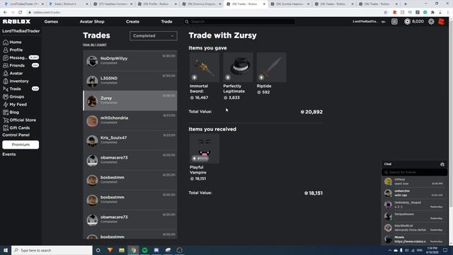 2 MILLION VALUE IN ROBLOX | Roblox Trading смотреть онлайн