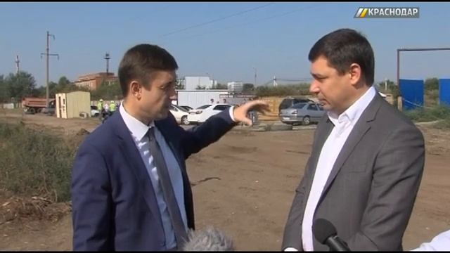 Евгений Первышов посетил Краснодарские очистные сооружения в станице Елизаветинская