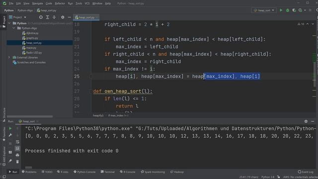 Heap Sort in Python (auf 2 Arten) | Algorithmen Tutorial смотреть онлайн
