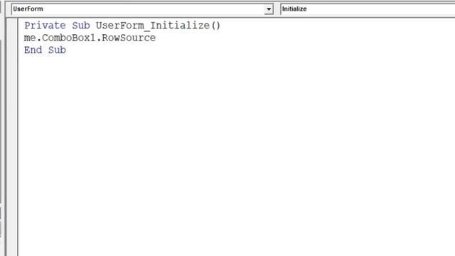 Combobox RowSource Use Offset formula Excel VBA смотреть онлайн