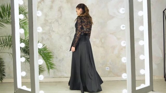 Шелковое вечернее платье Сатира черного цвета от производителя Look&Buy Украина смотреть онлайн