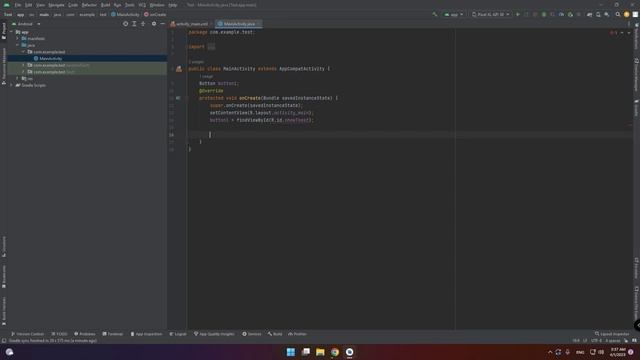 How Create Button in android studio (java) смотреть онлайн
