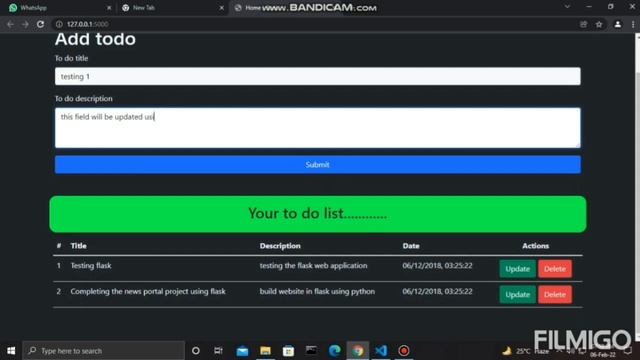 TO DO List web app using Python Flask смотреть онлайн