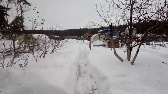 проведал дачу, убрал снег:) смотреть онлайн