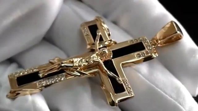 ЗОЛОТОЙ МАССИВНЫЙ КРЕСТ ДЛЯ КРУТЫХ МУЖЧИН ЛУЧШИЙ ПОДАРОК  23 ФЕВРАЛЯ!