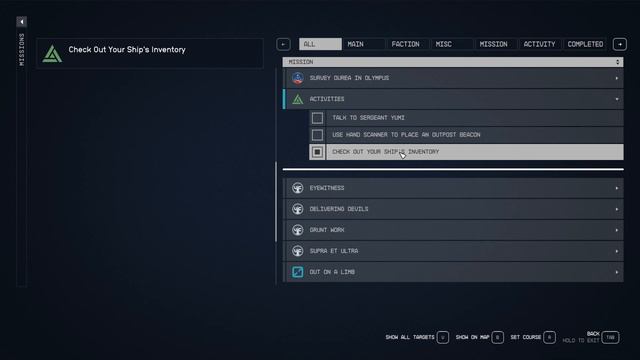 How to Complete the Activity: Check Out Your Ship's Inventory in Starfield! смотреть онлайн