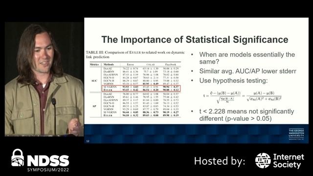 NDSS 2022 LASER - Evaluating Euler: Experimental Results of Network Anomaly Detection Models смотреть онлайн