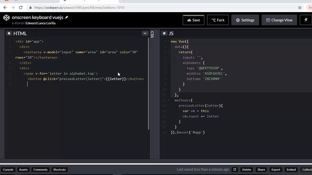 onscreen keyboard vuejs смотреть онлайн