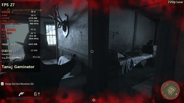 Mafia Definitive Edition - RYZEN 5 5500U - 16GB RAM - VEGA 7 - Benchmark смотреть онлайн