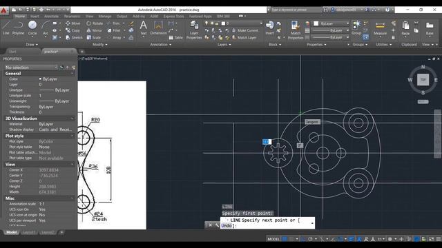 18 урок AutoCAD. 25 и 26 2D чертеж. 18 AutoCAD lesson.25 and 26 2D drawing смотреть онлайн