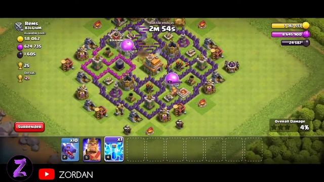 TH 7 ATTACK STRATEGY | BEST TH 7 ATTACK STRATEGY | SERANGAN TH 7 TERBAIK | CLASH OF CLANS смотреть онлайн