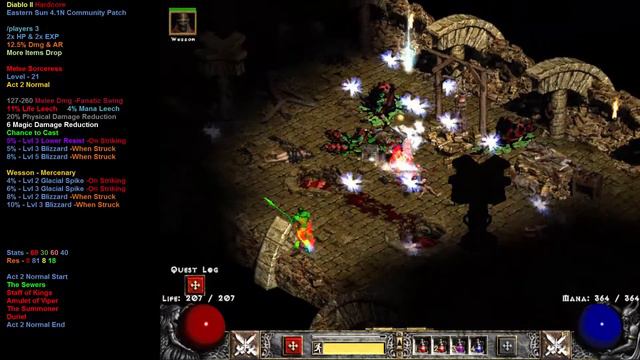 Diablo II Eastern Sun HC -MeleeSorcHC -Ep 8 -A2 1/2 смотреть онлайн