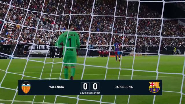 VALENCIA vs BARCELONA (LA LIGA 20/02/2022) PES 2021 | Bmpes 6.02 смотреть онлайн