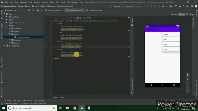 How to create Context Menu in android studio | android menus смотреть онлайн