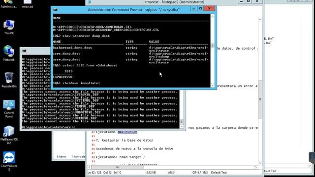 Simulación recuperación ante desastre con RMAN смотреть онлайн