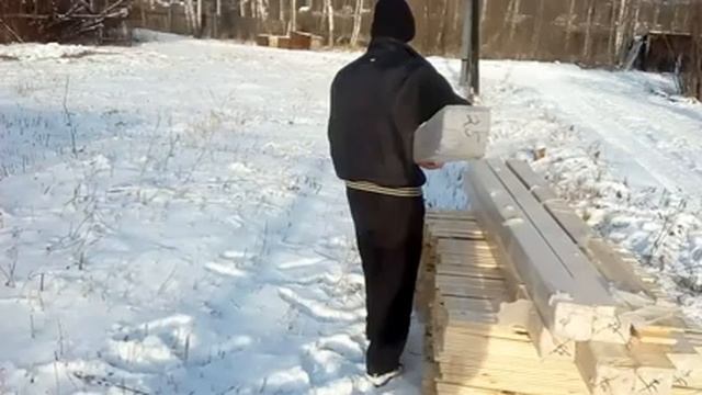 Имитация бруса - Строим каркасный домик #6 (отделка стен) смотреть онлайн