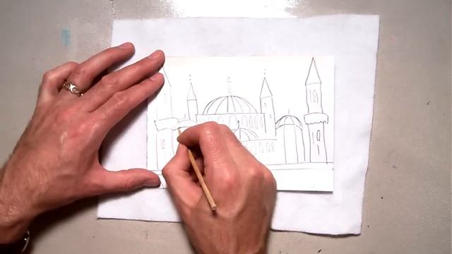 Repousse Tracing Drawing onto Foil (part 2/6).MOV смотреть онлайн