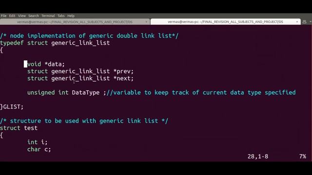 Generic Link List Implementation using Double Link List | Data Structures | C Programming смотреть онлайн