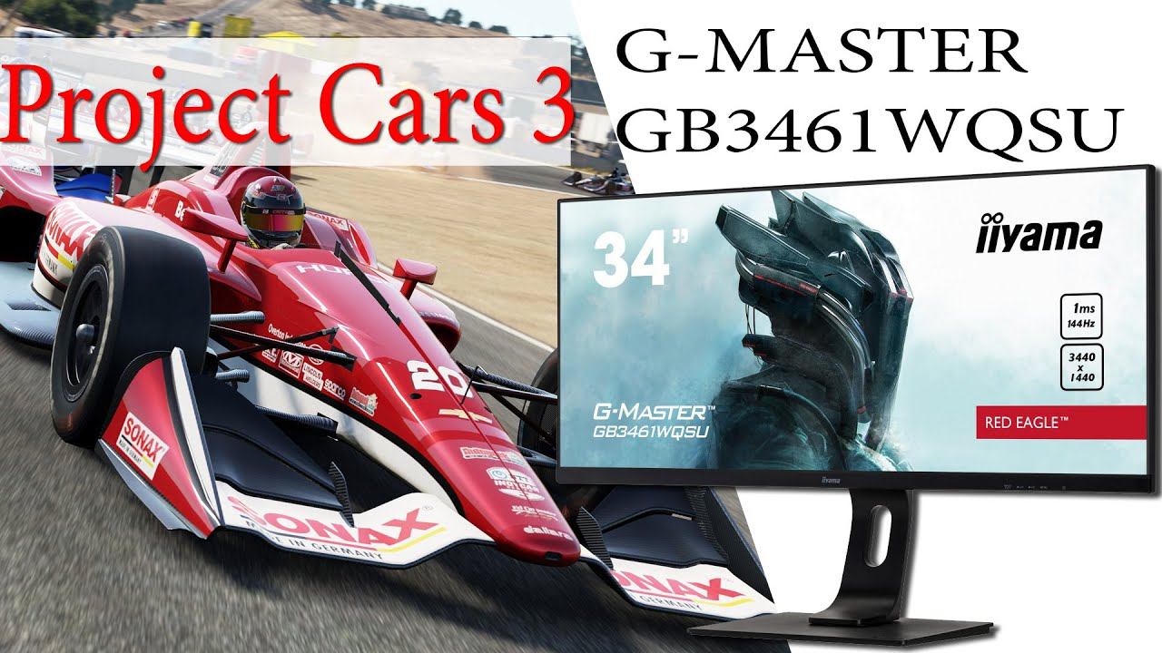 Project Cars 3 FPS 3440х1440 IIYAMA Gmaster ultrawide 21:9 смотреть онлайн