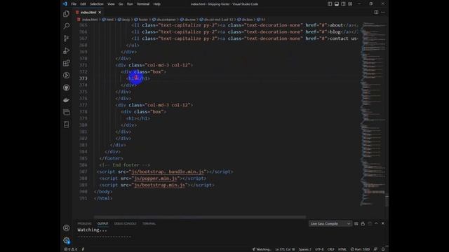 How To Create Landing Page Design using Bootstrap 5 |Footer| #13-2 смотреть онлайн