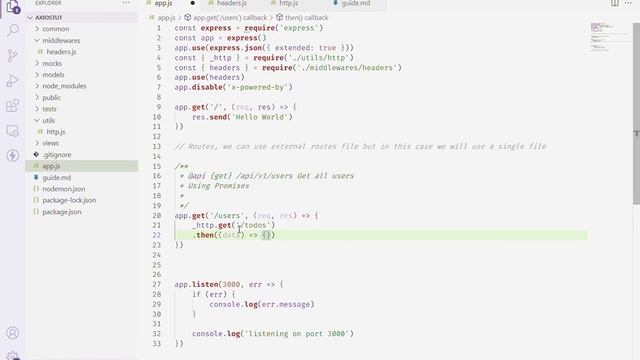 #2 Axios - GET Request using Promises смотреть онлайн