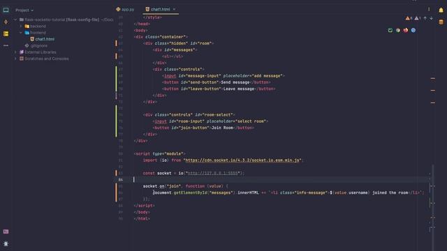 Build a Flask chat app using flask-socketio смотреть онлайн