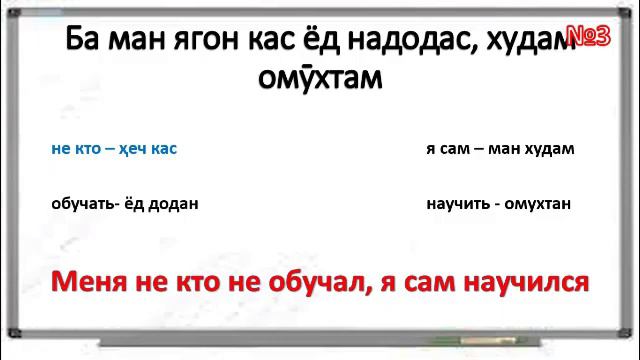 ДАР ЗАБОНИ РУСИ ҶУМЛА СОХТАН ВА ГАП ЗАДАНРО МЕОМӮЗЕМ дарси 3 // ГРАММАТИКА, ЛУҒАТ, ГУФТУГӮ смотреть онлайн