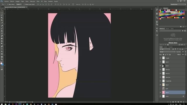 De lápiz a digital en Photoshop - Concept art de Ipa, la protagonista de Torii the game. смотреть онлайн