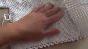 Распашонка для крестин крючком.