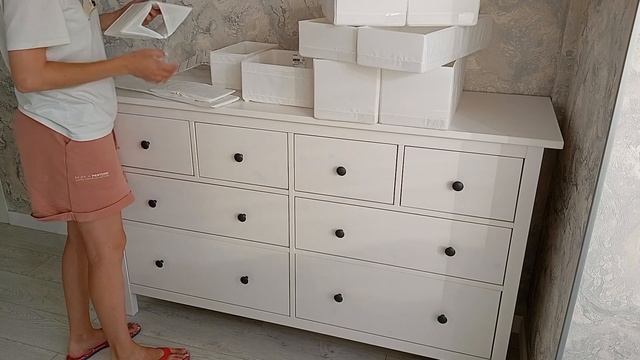 Собираем комод Хэмнес Икеа//Организация в новом комоде смотреть онлайн