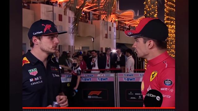 Max Verstappen and Charles Leclerc having a Nice Chat After the Race in Bahrain GP смотреть онлайн