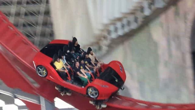 Misson Ferrari - Ferrari World Abu Dhabi, Off-Ride Footage 2023 | 4K | 60fps | No-Copyright
