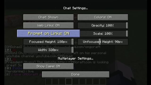Tip: Minecraft Chat Settings! смотреть онлайн