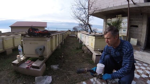 Обработка от варроатоза Бипин на воде январь 2017. смотреть онлайн
