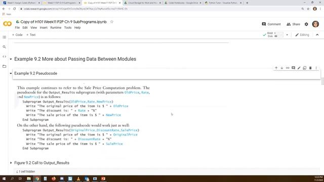 CIS120 H101 FA20 Week11 Ch 6 Colab questions and Begin Subprograms Ch 9 смотреть онлайн