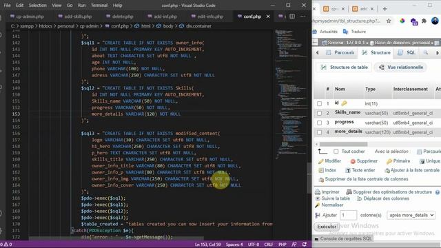 #40 انشاء صفحة اضافة المهارات php برمجة موقع شخصي متكامل بلغة смотреть онлайн