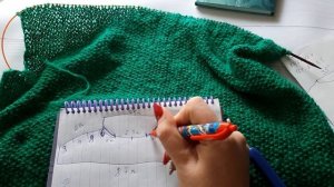 Как вязать росток / Как связать плечевой скос. #2