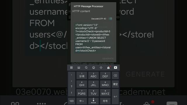 SQL injection with filter bypass via XML encoding by PentestSuite смотреть онлайн