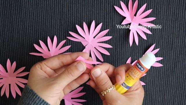 Plastic Bottle Flower Vase Craft - Paper Flowers - Plastic Bottle Guldasta
