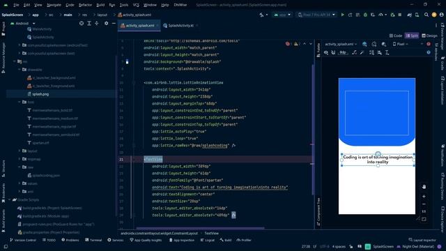 How to create splash screen using kotlin| Animated splash screen 2023 | Android Studio | YousFul?? смотреть онлайн
