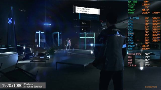 Detroit: Become Human | Radeon RX 480 | Intel Core i7-3770 смотреть онлайн